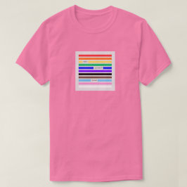 プライドを胸に レインボー墨消し LGBTQプライド 2026 Tシャツ