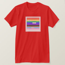 プライドを胸に レインボー墨消し LGBTQプライド 2026 Tシャツ