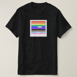 プライドを胸に レインボー墨消し LGBTQプライド 2026 Tシャツ