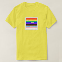 プライドを胸に レインボー墨消し LGBTQプライド 2026 Tシャツ