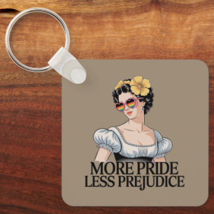 プライドを讃え偏見をなくそう LGBTQ プライド アライ プライドマーチ キーホルダー