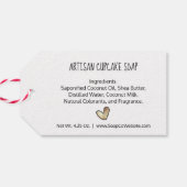 プライドを込めて作られたゴールドハート LGBTQ アーティザン ギフトタグ (裏面横)