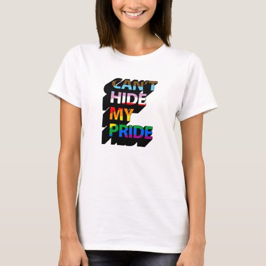 プライドを隠せない 3D Tシャツ (正面)
