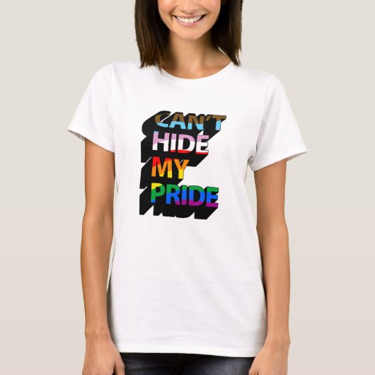 プライドを隠せない 3D Tシャツ (正面)