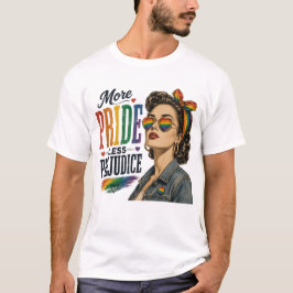 プライドを高め偏見をなくそう LGBTQ プライドTシャツ Tシャツ