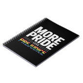 プライドを高め偏見を低く LGBT ゲイ・プライド月間 ノートブック (左側)