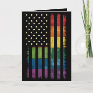 プライドアメリカ動揺してレインボー国旗LGBTQ カード