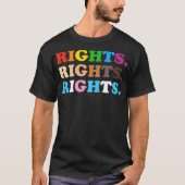 プライドアリシップの権利の色 Tシャツ (正面)