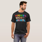 プライドアリシップの権利の色 Tシャツ (正面フル)