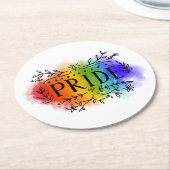 プライドインウォーターカラー ラウンドペーパーコースター (アングル)