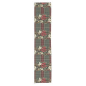 プライドエレガントポインセティアスクリスマスホリデー ショートテーブルランナー (正面)