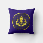 プライドオブスコットランドタータンチェックw/ゴールデンチスルブルー クッション (裏面)