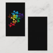 プライドカラフルハートレインボーハートビートlgbt 名刺 (正面/裏面)