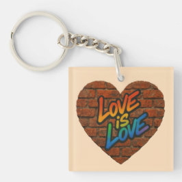 プライドカラフルラブイズラブ キーホルダー