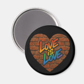 プライドカラフルラブイズラブ マグネット (正面/裏面)