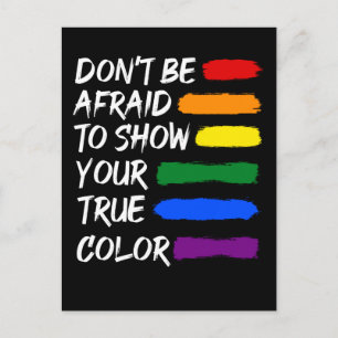 プライドカラフルLGBTQゲイレズビアン同性愛者 ポストカード
