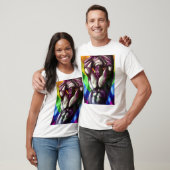 プライドカラーの男性像とタトゥーアート Tシャツ (ユニセックス)