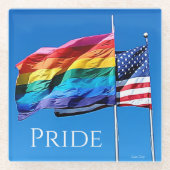 'プライド'ガラスコースター ガラスコースター (正面)