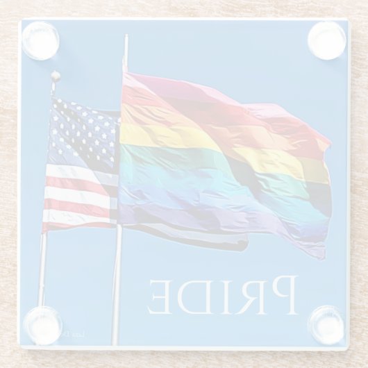 'プライド'ガラスコースター ガラスコースター (裏面)