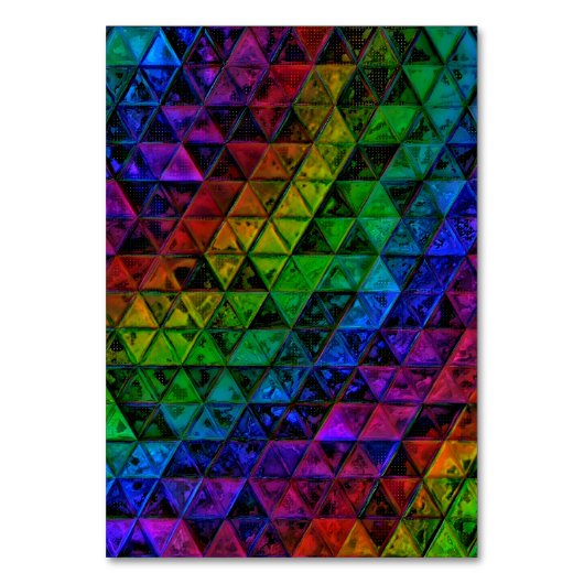 プライドガラス製テーブルカード テーブルナンバー (正面)