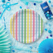 プライドギンガムパーティープレート ペーパープレート (パーティー)