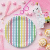 プライドギンガムパーティープレート ペーパープレート (パーティー)