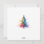 プライドクリスマスカーパーソナライズされたド シーズンカード (裏面)