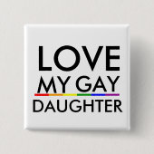 プライドゲイとレズビアンプライドラブマイゲイ娘 缶バッジ (正面)