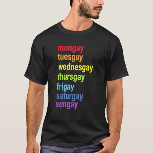 プライドゲイアジェンダラブLGBT Tシャツ (正面)