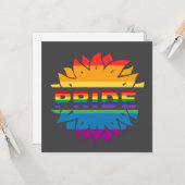 プライドゲイlgbtq同性愛者レインボーヒマフラワーカード カード (正面/裏面インサイチュ)