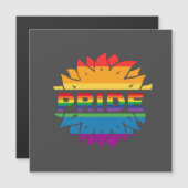 プライドゲイlgbtq同性愛者レインボーヒマワリ (正面/裏面)