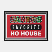 プライドサンタズホお気に入りのハウスクリおもしろいスマス ドアマット (正面)