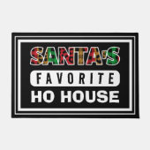 プライドサンタズホお気に入りのハウスクリおもしろいスマス ドアマット (正面)