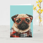 プライドシャツパグ カード (黄色い花)