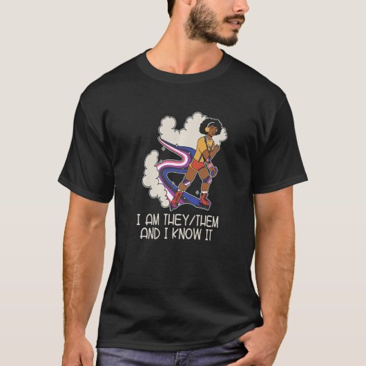 プライドジェンダーレス – 非二項中性ジェンダー流体 Tシャツ (正面)
