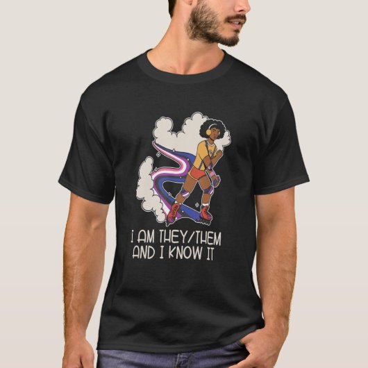 プライドジェンダーレス – 非二項中性ジェンダー流体 Tシャツ (正面)