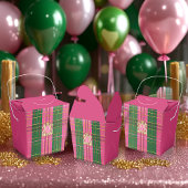 プライドスタイリッシュピンクと緑の金ゴールドクレスト フェイバーボックス