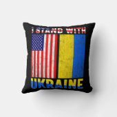 プライドスタンドとウクライナヴィンテージウクライナアメリカ クッション (裏面)