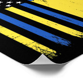 プライドスタンドとウクライナヴィンテージウクライナアメリカ ポスター (角)