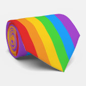 プライドストライプ:垂直虹フラグ ネクタイ (ロール)
