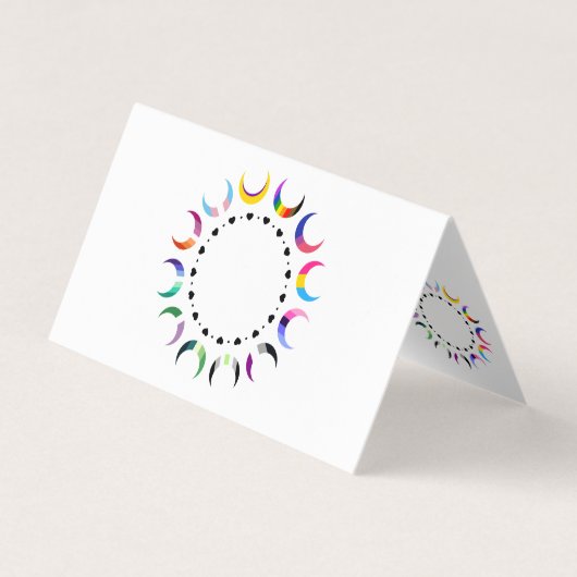 プライドタイムクレセントムーンデザイン 名刺 (正面)