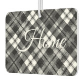 プライドチェックタータンチェック白黒ファームハモダンウス カーエアーフレッシュナー (左)