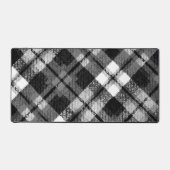 プライドチェックタータンチェック白黒ファームハモダンウス デスクマット (正面)