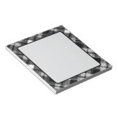 プライドチェックタータンチェック白黒ファームハモダンウス ノートパッド (アングル)