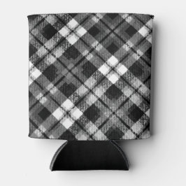 プライドチェックタータンチェック白黒ファームハモダンウス 缶クーラー