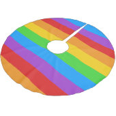 プライドツリー：レインボーフラグ ブラッシュドポリエステルツリースカート (アングル)