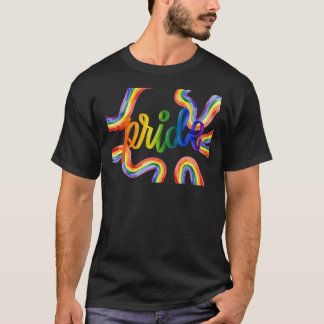 プライドティー – レインボーはっきりしたフロント、アウトラウドヒーリング Tシャツ