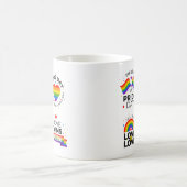 プライドデイレインボーハート コーヒーマグカップ (中央)