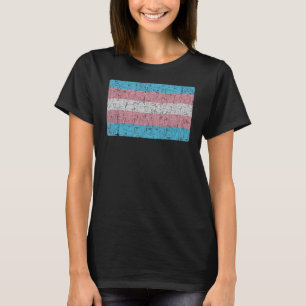プライドトランスジェンダー国旗のT型 Tシャツ