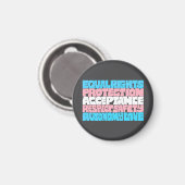 プライドトランス権利ワードアートフラグLGBT引用文同盟 マグネット (正面/裏面)